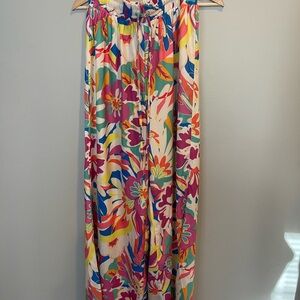 Flying Tomato Multicolor Floral Wide-Leg Pants